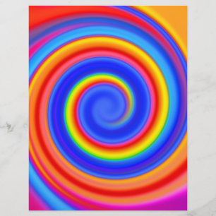 Flyer-Sjabloon: kleurrijk spiraal ontwerp Flyer
