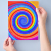 Flyer-Sjabloon: kleurrijk spiraal ontwerp Flyer (Hand)