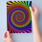 Flyer-Sjabloon: kleurrijk spiraal ontwerp Flyer (Hand)