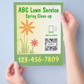 Flyer Sjabloon Lawn Service (Hand)