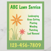Flyer Sjabloon Lawn Service (Achterkant)