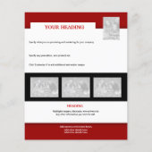 Flyer sjabloon - maak je eigen 11,4x14,2 cm (Achterkant)