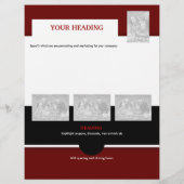 Flyer sjabloon - maak je eigen 21,59 x 27,94 cm (Achterkant)