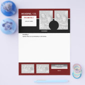 Flyer sjabloon - maak je eigen 21,59 x 27,94 cm (Enkel)