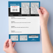 Flyer sjabloon - maak je eigen 21,59 x 27,94 cm (Hand)