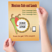 Flyer Sjabloon Mexicaans Restaurant (Hand)