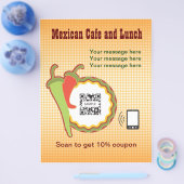 Flyer Sjabloon Mexicaans Restaurant (Enkel)