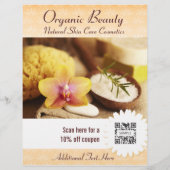 Flyer Sjabloon Organic Beauty (Voorkant)
