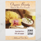 Flyer Sjabloon Organic Beauty (Voorkant)