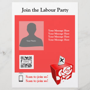 Flyer Sjabloon Partij van de Arbeid