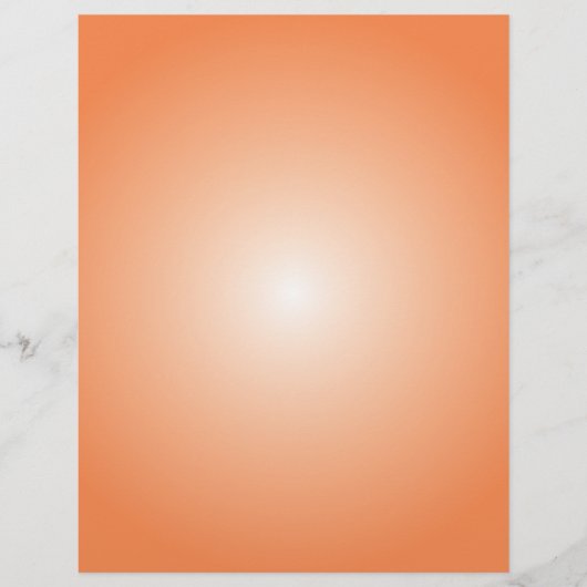 Flyer sjabloon: radiaal verloop: oranje (Voorkant)