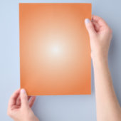 Flyer sjabloon: radiaal verloop: oranje (Hand)