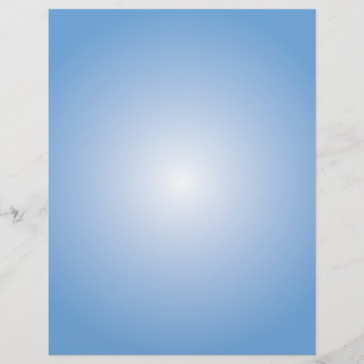 Flyer-Sjabloon: Radiale gradiënt: blauw Flyer (Voorkant)