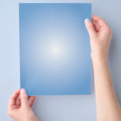 Flyer-Sjabloon: Radiale gradiënt: blauw Flyer (Hand)