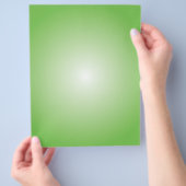 Flyer-Sjabloon: Radiale gradiënt: groen Flyer (Hand)