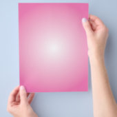Flyer-Sjabloon: Radiale gradiënt: Roze Flyer (Hand)