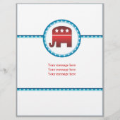 Flyer Sjabloon Republikeinse Olifant (Achterkant)