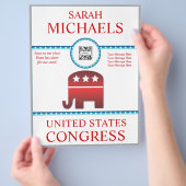 Flyer Sjabloon Republikeinse Olifant (Hand)