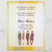 Flyer Sjabloon Retro Mode (Achterkant)