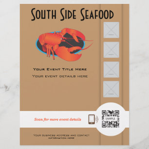 Flyer Sjabloon Seafood Restaurant