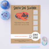 Flyer Sjabloon Seafood Restaurant (Enkel)