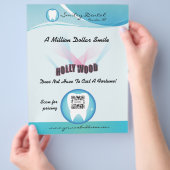 Flyer Sjabloon tandheelkundige zorg (Hand)