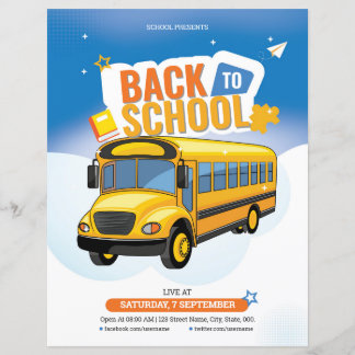 Flyer Sjabloon Terug naar School