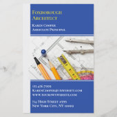Flyer sjabloon voor architectuur technische dienst (Voorkant)