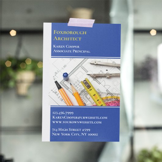 Flyer sjabloon voor architectuur technische dienst
