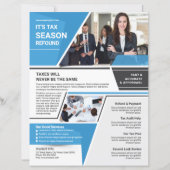 Flyer sjabloon voor belastingaangifte service (Voorkant)