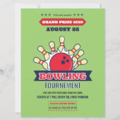 Flyer sjabloon voor bowlingtoernooi (Voorkant)