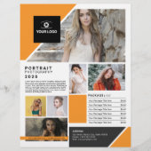 Flyer sjabloon voor fotografie (Voorkant)