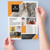 Flyer sjabloon voor fotografie (Hand)