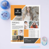 Flyer sjabloon voor fotografie (Enkel)