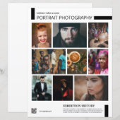 Flyer sjabloon voor fotografie-expositie (Voorkant / Achterkant)