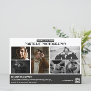 Flyer sjabloon voor fotografie tentoonstelling