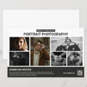 Flyer sjabloon voor fotografie tentoonstelling (Voorkant / Achterkant)