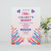 Flyer sjabloon voor kinderliefdadigheidsavond (Staand voorkant)