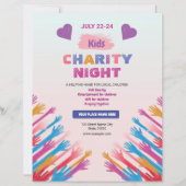 Flyer sjabloon voor kinderliefdadigheidsavond (Voorkant)