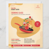 Flyer sjabloon voor kookles (Voorkant)