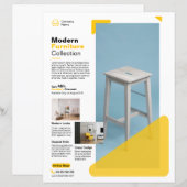 Flyer sjabloon voor meubel promotie (Voorkant / Achterkant)
