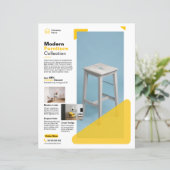 Flyer sjabloon voor meubel promotie (Staand voorkant)