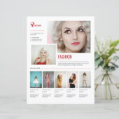 Flyer sjabloon voor modeproduct promotie (Staand voorkant)