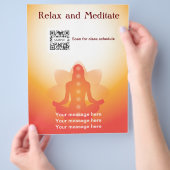 Flyer Sjabloon Yoga (Hand)