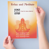 Flyer Sjabloon Yoga (Hand)