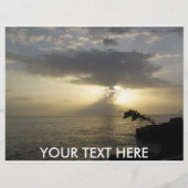 Flyer:Sunset-achtergrond Flyer (Voorkant)