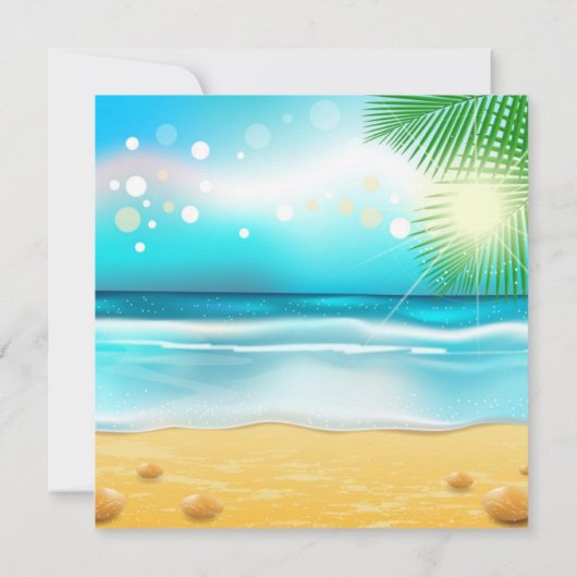 flyer - uitnodiging op strand (Achterkant)