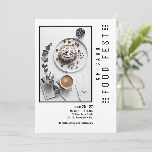 flyer - uitnodiging voor het festival (Staand voorkant)