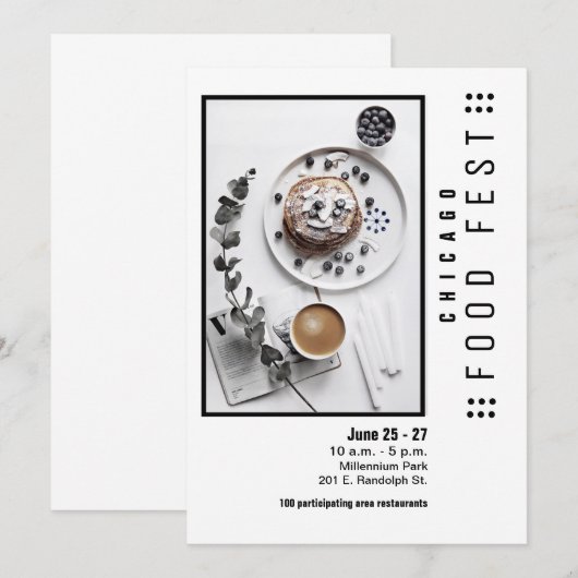 flyer - uitnodiging voor het festival (Voorkant / Achterkant)