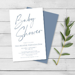 FLYER VAN Baby shower VOOR BEGROTINGSBEELDBlauw Ee